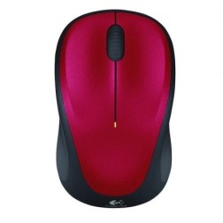 Ratón Inalámbrico Logitech M235- Hasta 1000 DPI- Rojo