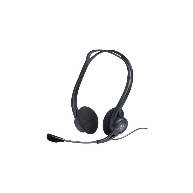 Auriculares Logitech Headset PC 960- con Micrófono- USB- Negros