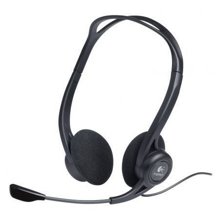 Auriculares Logitech Headset PC 960- con Micrófono- USB- Negros