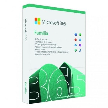 Microsoft Office 365 Familia- 6 Usuario- 1 Año- 5 Dispositivos