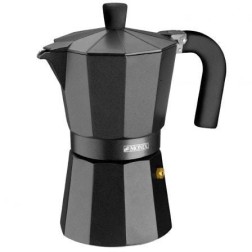 Cafetera Italiana Monix Noir M640009- 9 Tazas- Negra