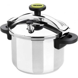 Olla a Presión Monix Classica M530001- Ø22cm- 4L- Acero Inoxidable- Apta para Inducción