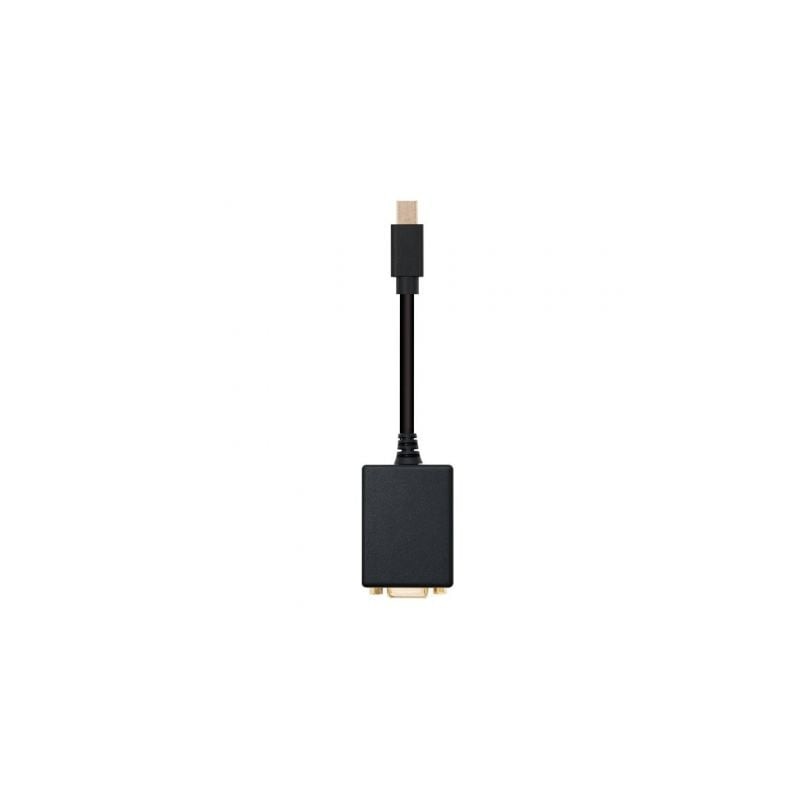 Conversor Nanocable 10-16-0202- Mini DisplayPort Macho - VGA Hembra- 15cm- Negro