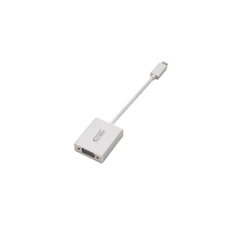 Cable Conversor Nanocable 10-16-4101- USB Tipo-C Macho - VGA Hembra