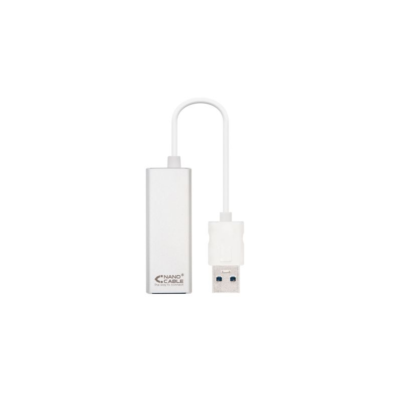 Adaptador USB 3-0 - RJ45 Nanocable 10-03-0401- 1000Mbps