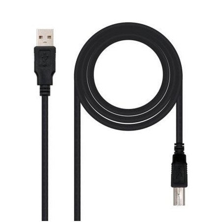 CABLE USB(A) 2-0 A USB(B) 2-0 NANOCABLE 3M NEGRO