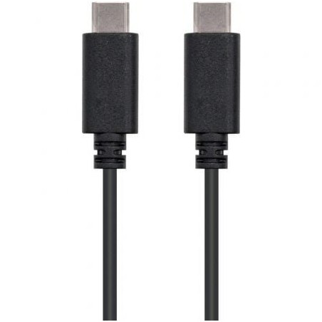 Cable USB 2-0 Tipo-C Nanocable 10-01-2301- USB Tipo-C Macho - USB Tipo-C Macho- 1m- Negro