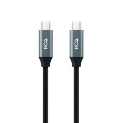 Cable USB 3-2 Nanocable 10-01-4303- USB Tipo-C Macho - USB Tipo-C Macho- 3m- Gris y Negro