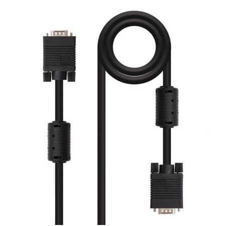 Cable SVGA Nanocable 10-15-0103- VGA Macho - VGA Macho- 3m- Negro