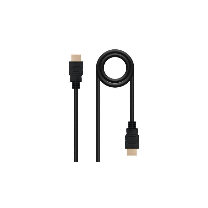 Cable HDMI 1-4 Nanocable 10-15-1705- HDMI Macho - HDMI Macho- 5m- Negro