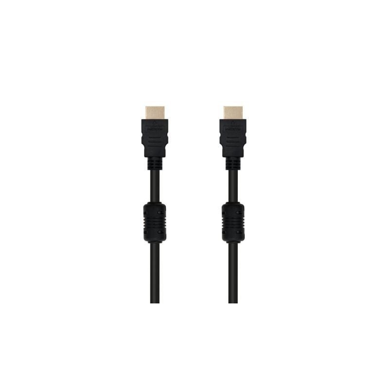 Cable HDMI 1-4 Nanocable 10-15-1802- HDMI Macho - HDMI Macho- 1-8m- Negro