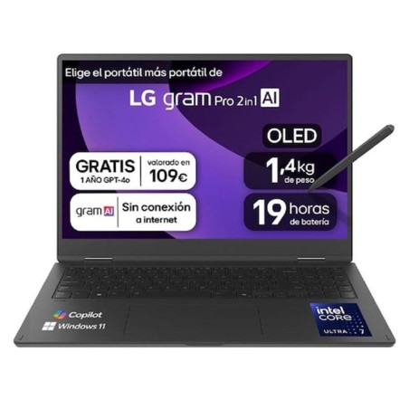 Portatil lg gram pro 16t90tp - k u7 - 255h
