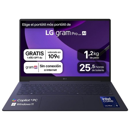 Portatil lg gram pro 16z90ts - g u9 - 288v