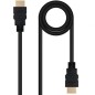 Cable HDMI 2-0 4K Nanocable 10-15-3800- HDMI Macho - HDMI Macho- 50cm- Negro