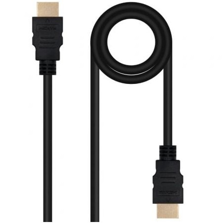 Cable HDMI 2-0 4K Nanocable 10-15-3803- HDMI Macho - HDMI Macho- 3m- Negro