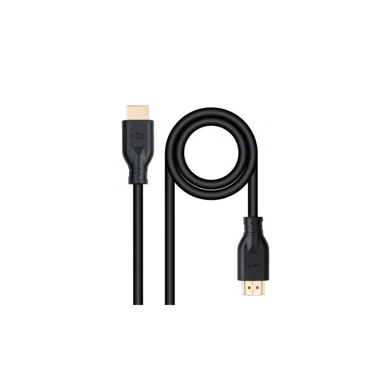 Cable HDMI 2-0 4K CCS Nanocable 10-15-3901-L150- HDMI Macho - HDMI Macho- 1-5m- Negro