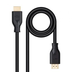 Cable HDMI 2-0 4K CCS Nanocable 10-15-3902- HDMI Macho - HDMI Macho- 2m- Negro