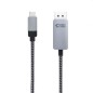 Cable Conversor Nanocable 10-15-5002- USB Tipo-C Macho - Displayport Macho- 1-8m- Negro