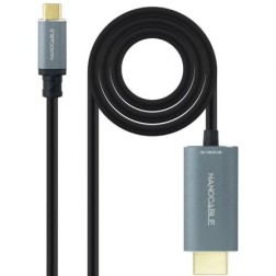 Cable Conversor Nanocable 10-15-5162- USB Tipo-C Macho - HDMI Macho- 1-8m- Negro