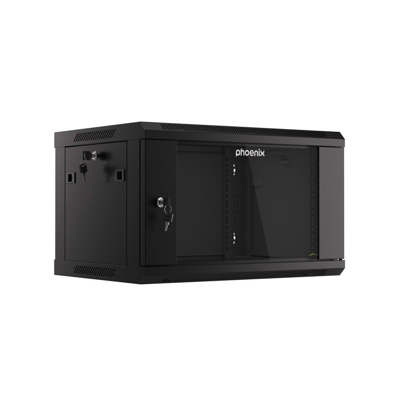 Armario rack phoenix 6u 600x450x368 auto - ensamblado