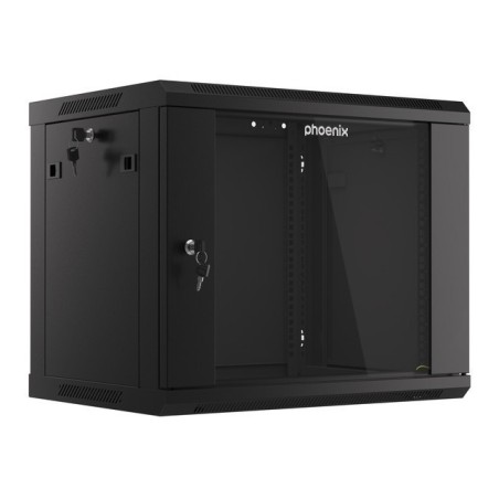 Armario rack phoenix 9u 600x450x501 auto - ensamblado