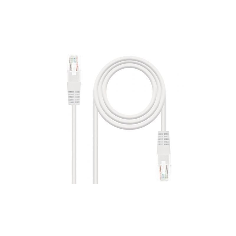 Cable de Red RJ45 UTP Nanocable 10-20-0400-L30 Cat-6- 30cm- Blanco