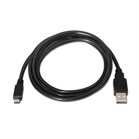 Cable USB 2-0 Nanocable 10-01-0503- USB Macho - MicroUSB Macho- 3m- Negro