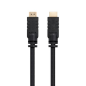 Cable HDMI 1-4 Nanocable 10-15-1825- HDMI Macho - HDMI Macho- 25m- Negro