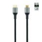 Cable HDMI 2-1 8K Nanocable 10-15-8101- HDMI Macho - HDMI Macho- 1m- Certificado- Negro