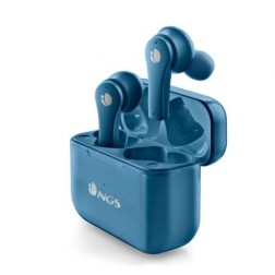 Auriculares Bluetooth NGS Ártica Bloom con estuche de carga- Autonomía 6h- Azules