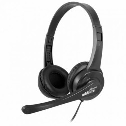 Auriculares NGS VOX505 USB- con Micrófono- USB- Negros