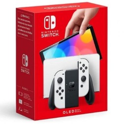 Nintendo Switch Versión OLED Blanca- Incluye Base- 2 Mandos Joy-Con