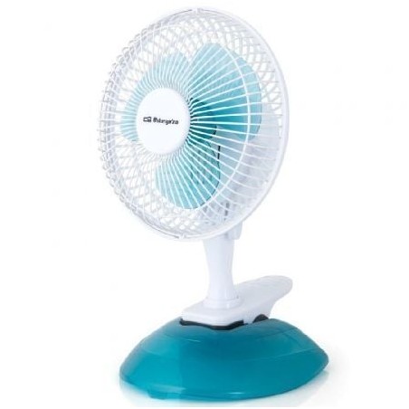 Ventilador de Sobremesa Orbegozo TF 0219- 8W- 3 Aspas 15cm- 2 velocidades