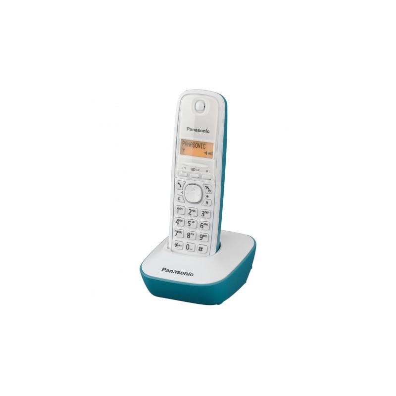 Teléfono Inalámbrico Panasonic KX-TG1611- Blanco- Azul