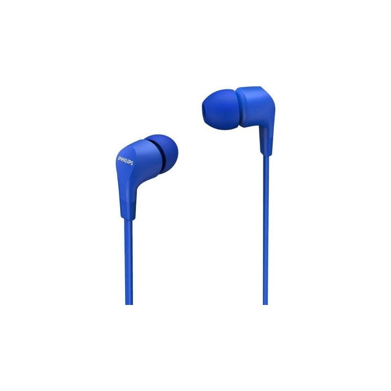 Auriculares Intrauditivos Philips TAE1105BL- con Micrófono- Jack 3-5- Azules