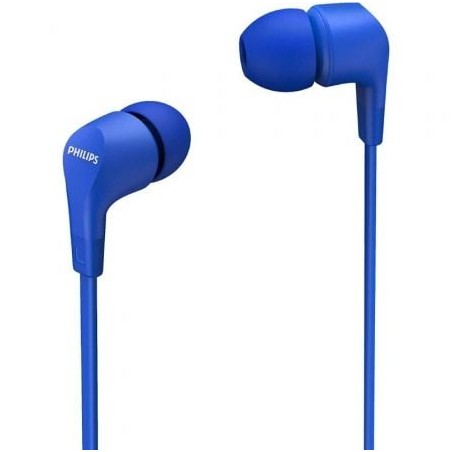 Auriculares Intrauditivos Philips TAE1105BL- con Micrófono- Jack 3-5- Azules