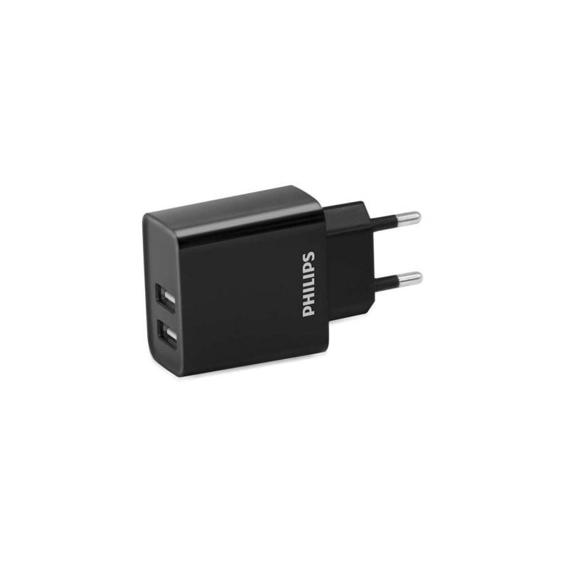 Cargador de Pared Philips DLP2610- 2xUSB- 15-5W