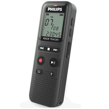 Grabadora de Voz Philips VoiceTracer DVT1160- 8kHz- Negro