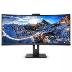 Monitor Profesional Ultrapanorámico Curvo Philips 346P1CRH 34"- WQHD- Webcam- Multimedia- Negro