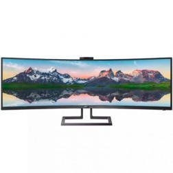 Monitor Profesional Ultrapanorámico Curvo Philips 499P9H 48-8"- Dual QHD- Webcam- Multimedia- Regulable en altura- Negro