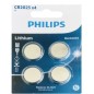 Pack de 4 Pilas de Botón Philips CR2025 Lithium- 3V