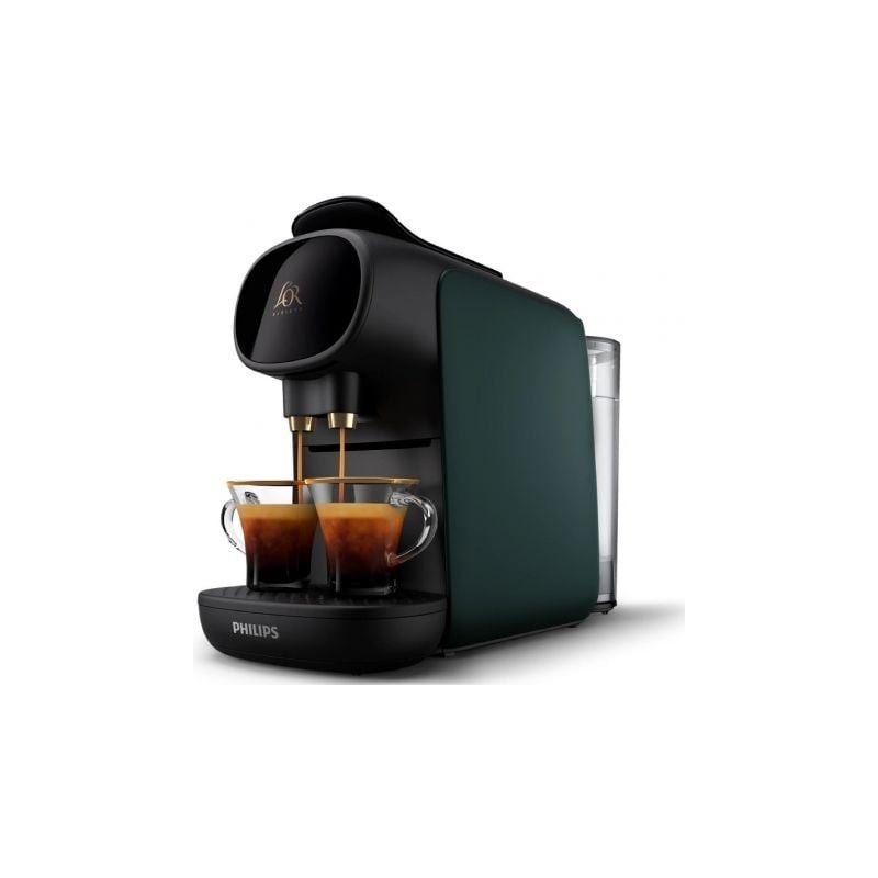 Cafetera de Cápsulas Philips L'Or Barista Sublime LM 9012-90- Compatible cápsulas Nespresso y L'OR- Verde y Gris