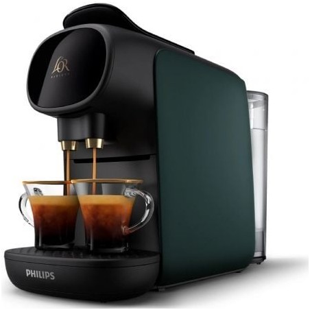 Cafetera de Cápsulas Philips L'Or Barista Sublime LM 9012-90- Compatible cápsulas Nespresso y L'OR- Verde y Gris