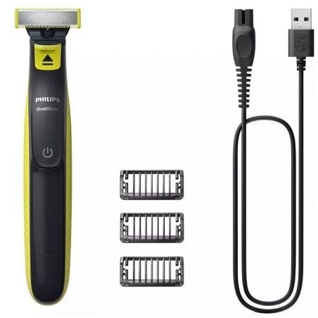 Cortabarbas Philips Oneblade QP2724-10- con Batería- 3 Accesorios