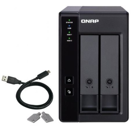 DAS QNAP TR-002- 2 Bahías 3-5"- 2-5"- Formato Torre