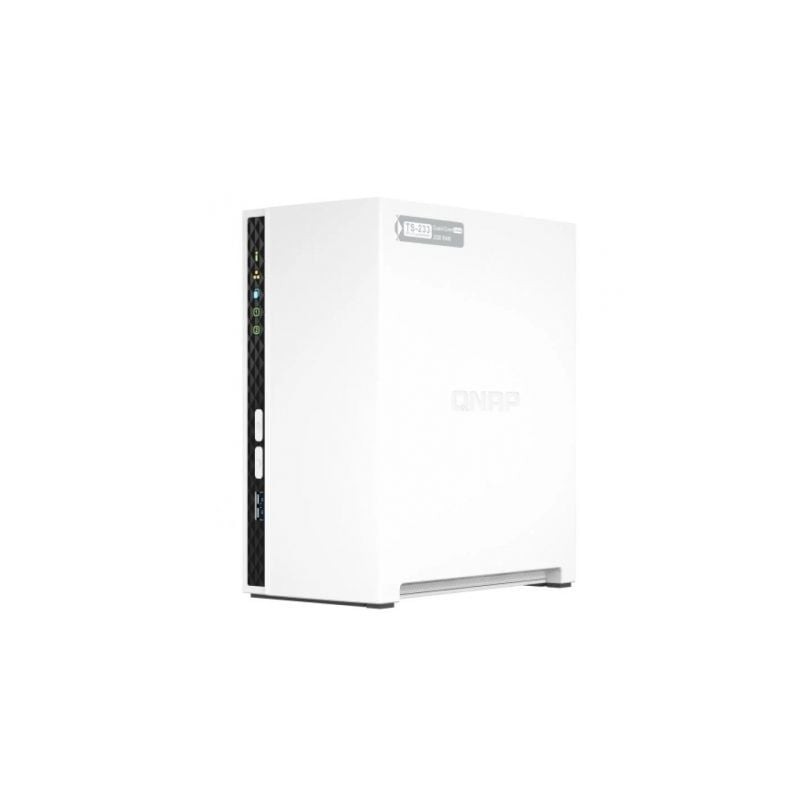 NAS QNAP TS-233- 2 Bahías 3-5"- 2-5"- 2GB DDR4- Formato Torre