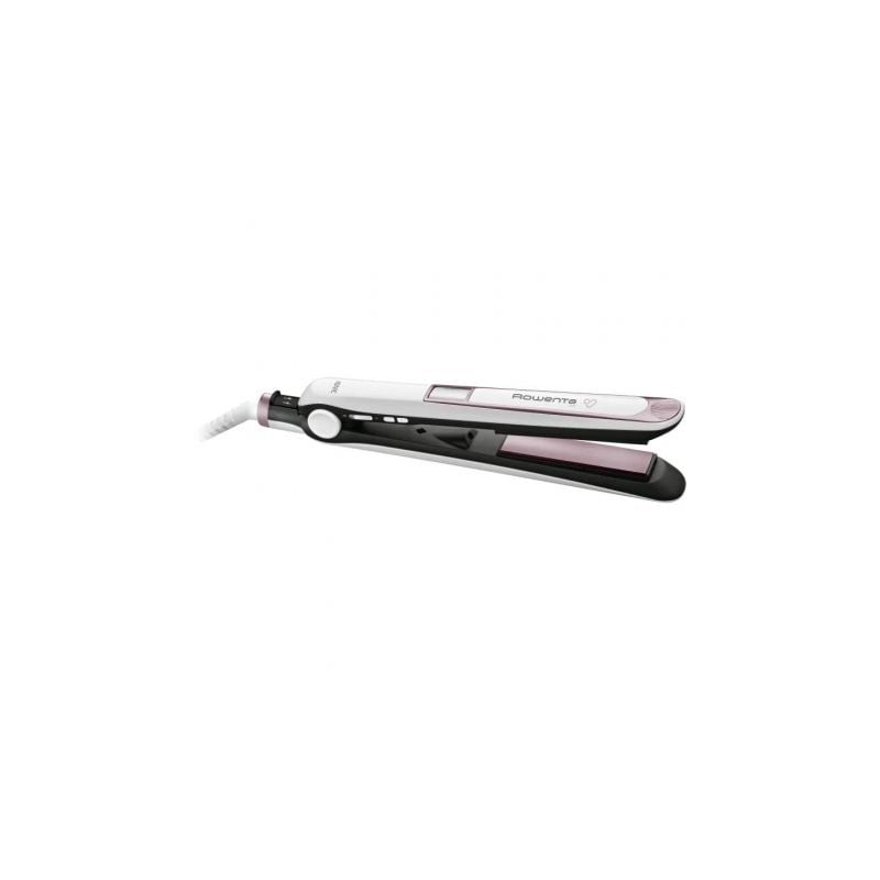 Plancha para el Pelo Rowenta Premium Care 7-7- Blanca y Rosa