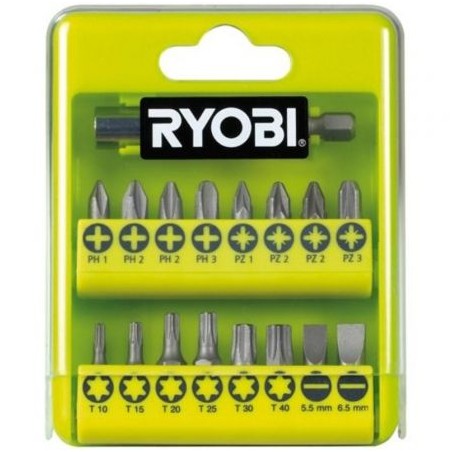 Estuche de 21 Puntas para Atornillar Ryobi RAK17SD