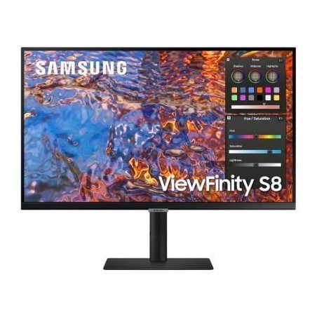 Monitor Profesional Samsung ViewFinity S8 S27B800PXU 27"- 4K- Regulable en altura- Negro