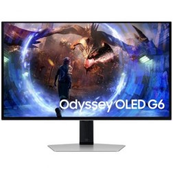 Monitor Gaming Samsung G6 Odyssey OLED S27DG600SU 27"- QHD- 0-03ms- 360Hz- Regulable en Altura- Plata